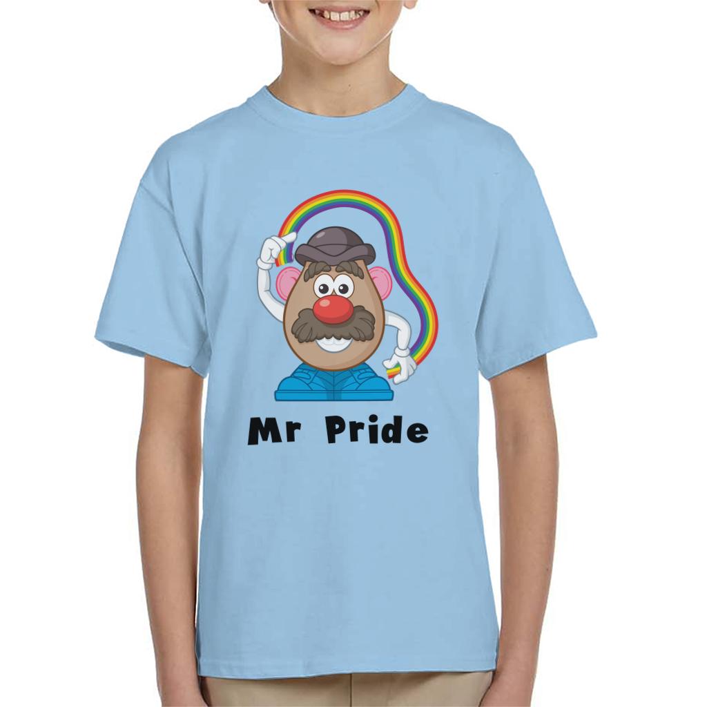 Mr Potato Head Mr Pride Rainbow Kid's T-Shirt-ALL + EVERY