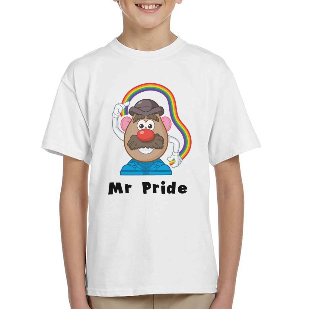 Mr Potato Head Mr Pride Rainbow Kid's T-Shirt-ALL + EVERY