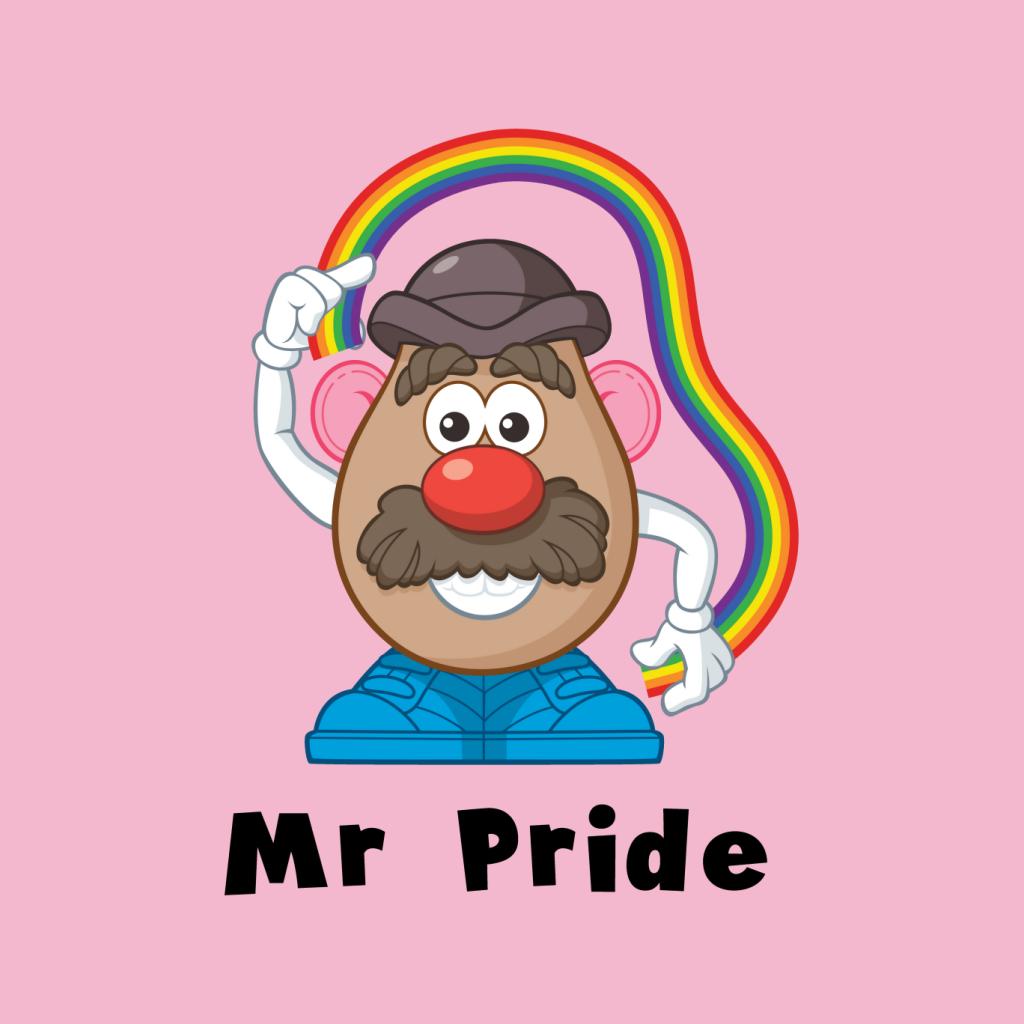 Mr Potato Head Mr Pride Rainbow Kid's Hooded Sweatshirt-ALL + EVERY