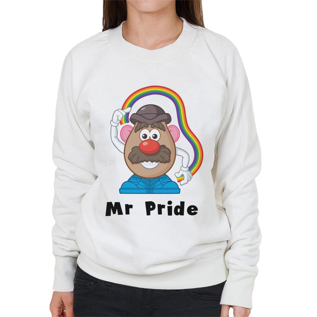 Mr Potato Head Mr Pride Rainbow Women's Sweatshirt-ALL + EVERY