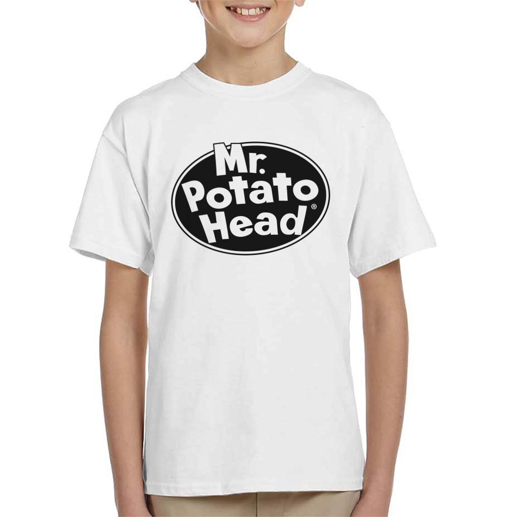 Mr Potato Head Classic Black Logo Kid's T-Shirt-ALL + EVERY