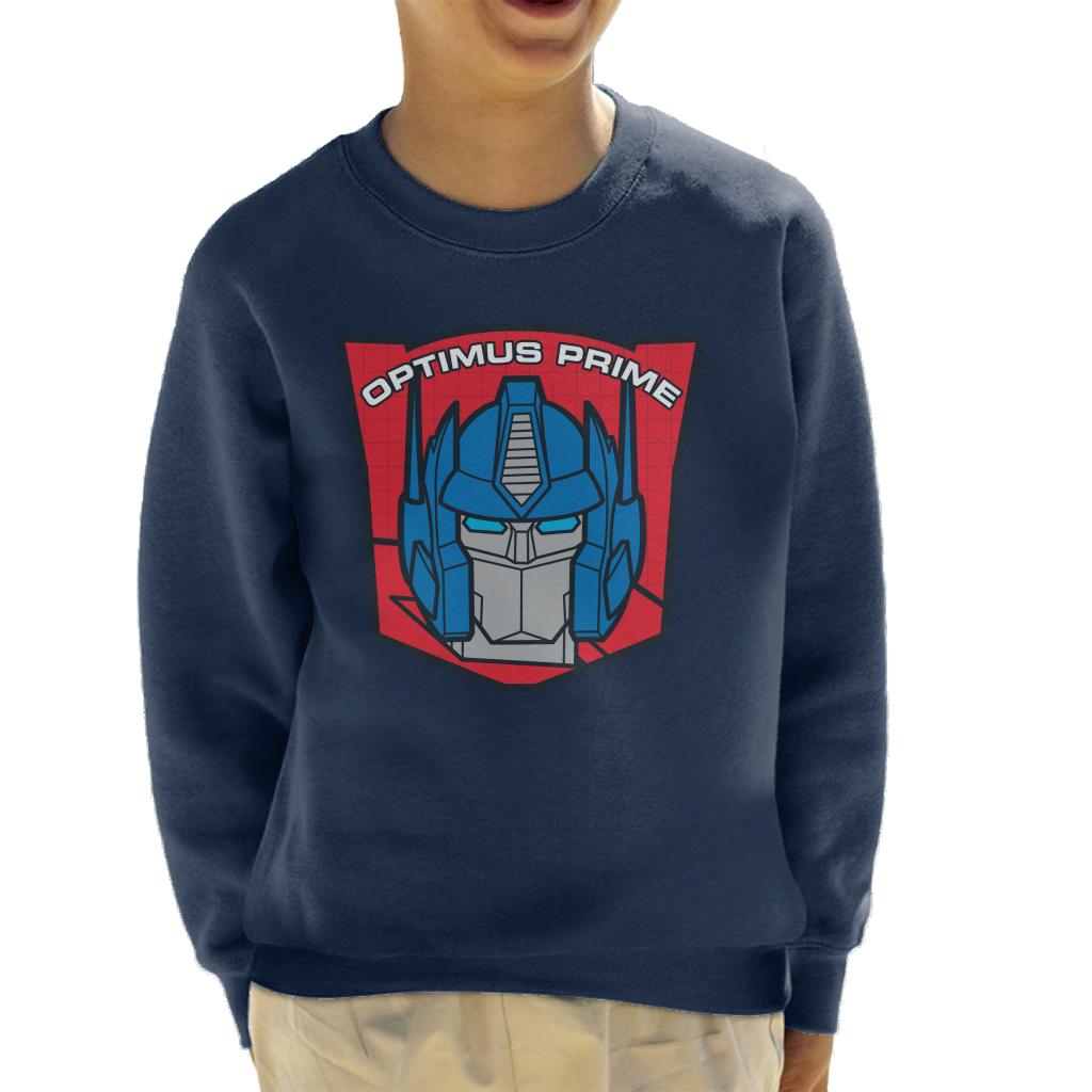 Transformers Optimus Prime Retro Red Badge Kid's Sweatshirt-ALL + EVERY