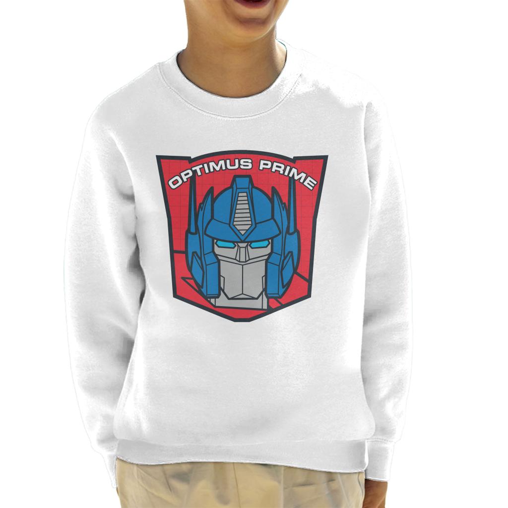 Transformers Optimus Prime Retro Red Badge Kid's Sweatshirt-ALL + EVERY