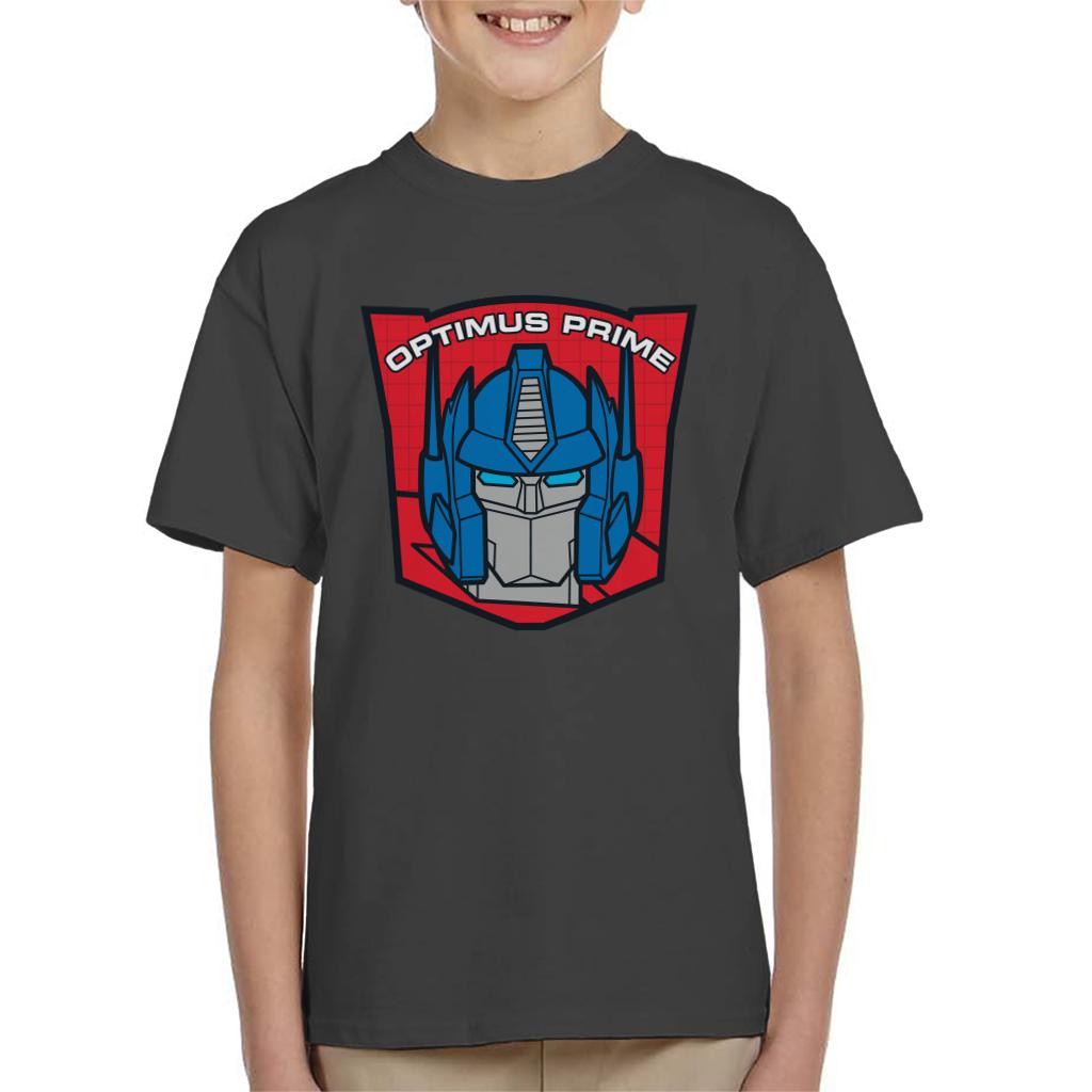 Transformers Optimus Prime Retro Red Badge Kid's T-Shirt-ALL + EVERY