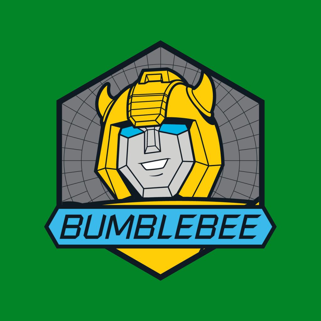 Transformers Bumblebee Blue Eyes Retro Badge Kid's T-Shirt-ALL + EVERY