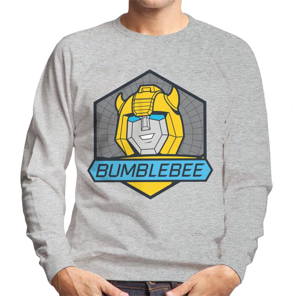 Transformers Bumblebee Blue Eyes Retro Badge Men's Sweatshirt-ALL + EVERY