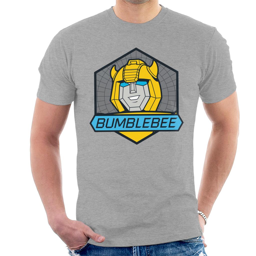 Transformers Bumblebee Blue Eyes Retro Badge Men's T-Shirt-ALL + EVERY