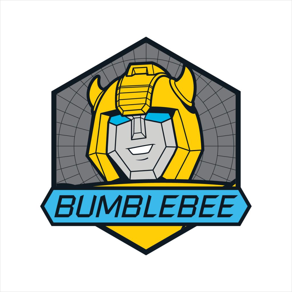 Transformers Bumblebee Blue Eyes Retro Badge Kid's T-Shirt-ALL + EVERY