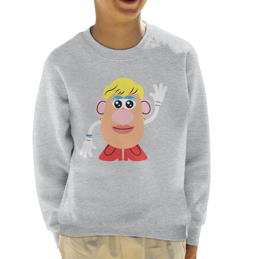 Mrs Potato Head Wave Kid's Sweatshirt-ALL + EVERY