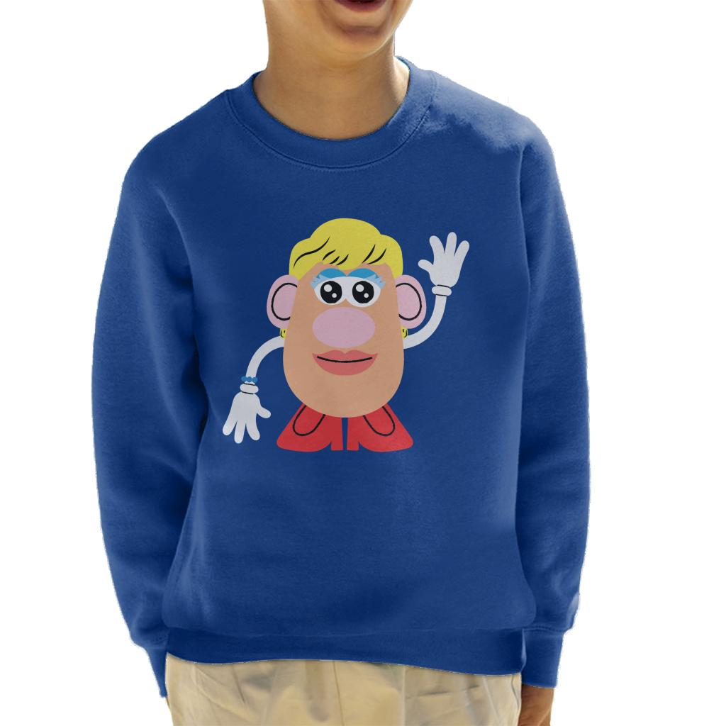 Mrs Potato Head Wave Kid's Sweatshirt-ALL + EVERY