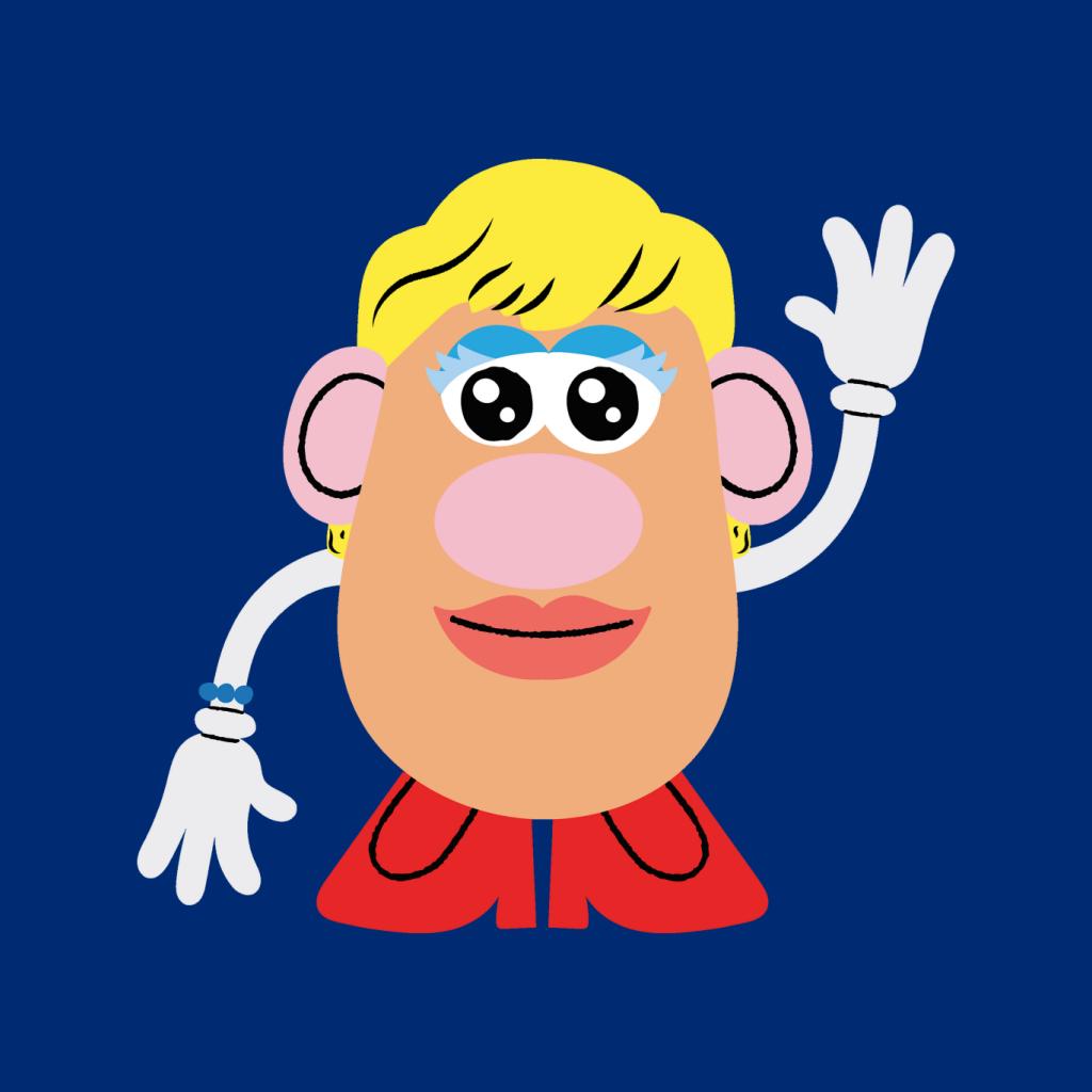 Mrs Potato Head Wave Kid's Sweatshirt-ALL + EVERY