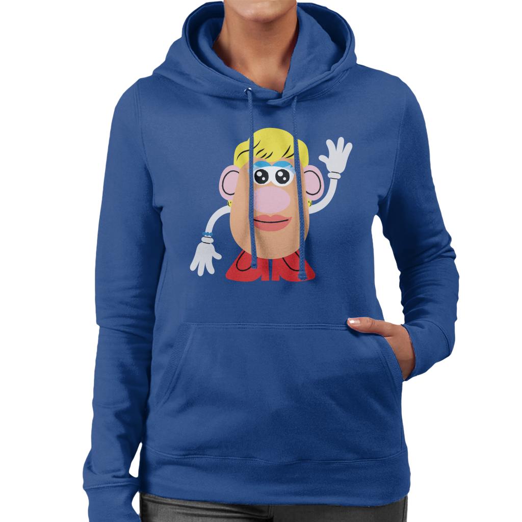 Mrs Potato Head Wave Women's Hooded Sweatshirt-ALL + EVERY