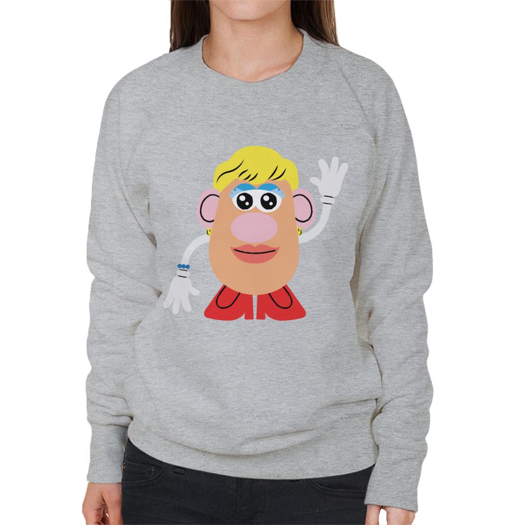 Mrs Potato Head Wave Women's Sweatshirt-ALL + EVERY