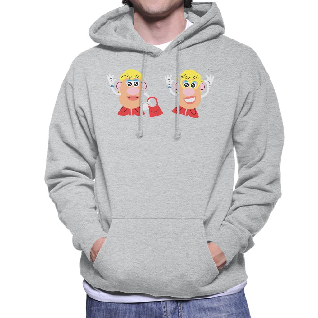 Mrs Potato Head Duo Wave Men's Hooded Sweatshirt-ALL + EVERY