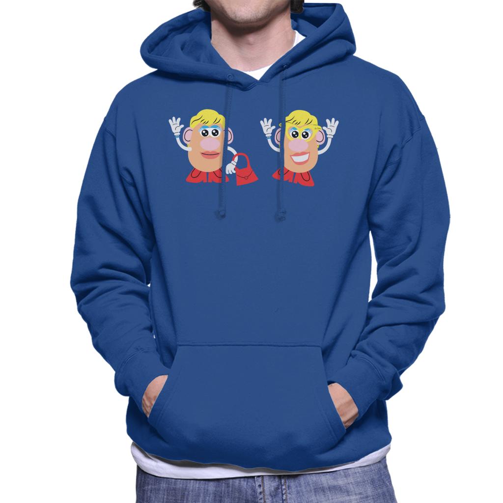 Mrs Potato Head Duo Wave Men's Hooded Sweatshirt-ALL + EVERY