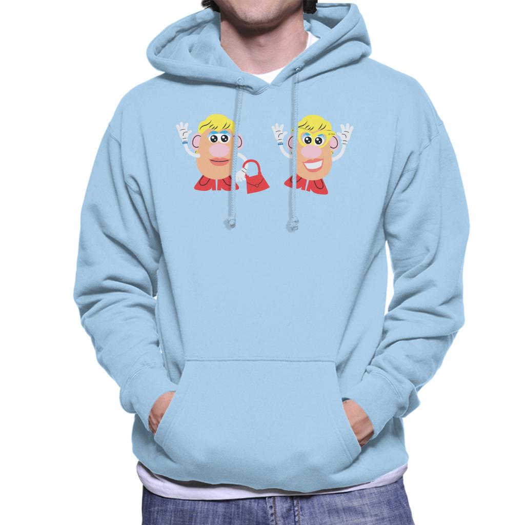 Mrs Potato Head Duo Wave Men's Hooded Sweatshirt-ALL + EVERY