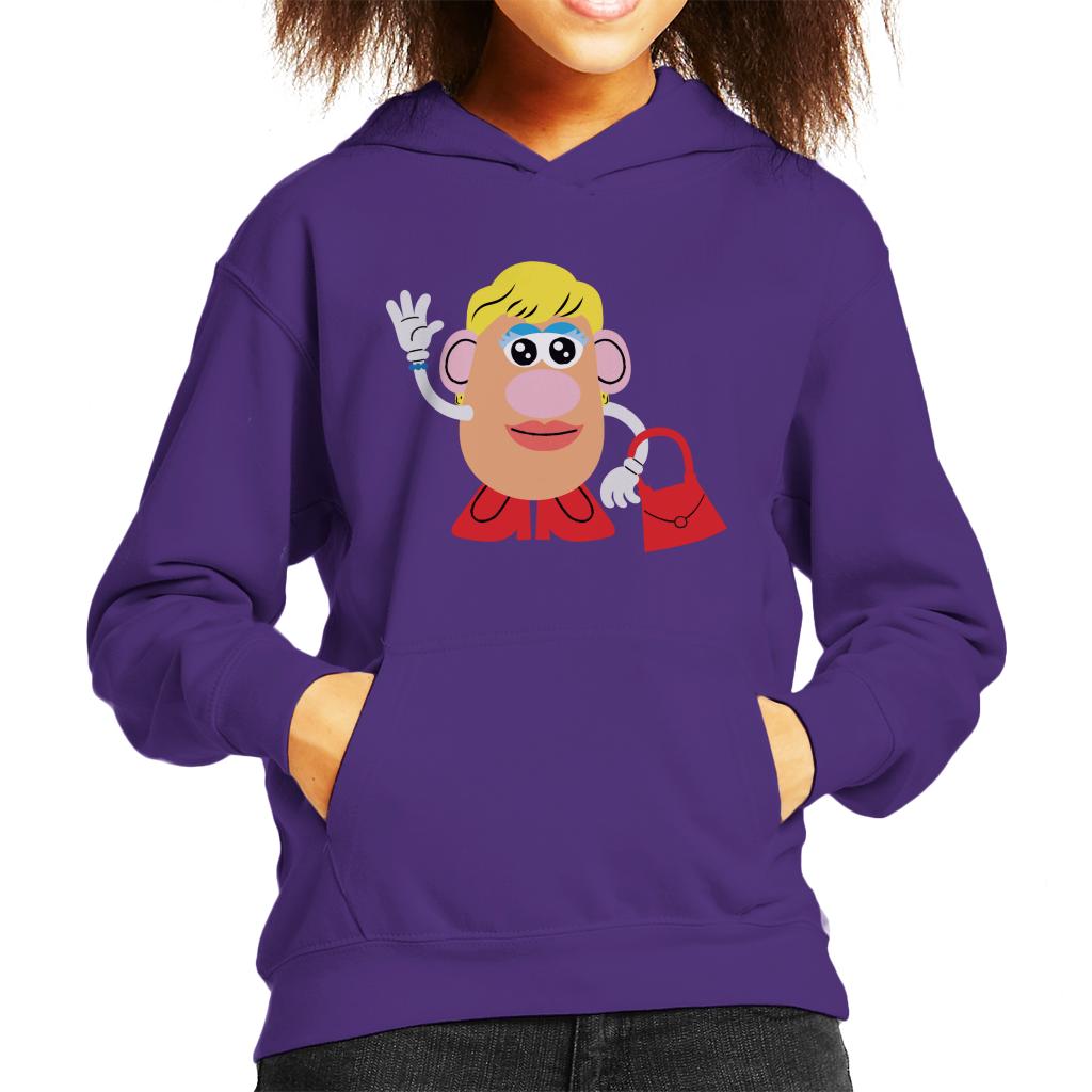 Mrs Potato Head Handbag Wave Kid's Hooded Sweatshirt-ALL + EVERY