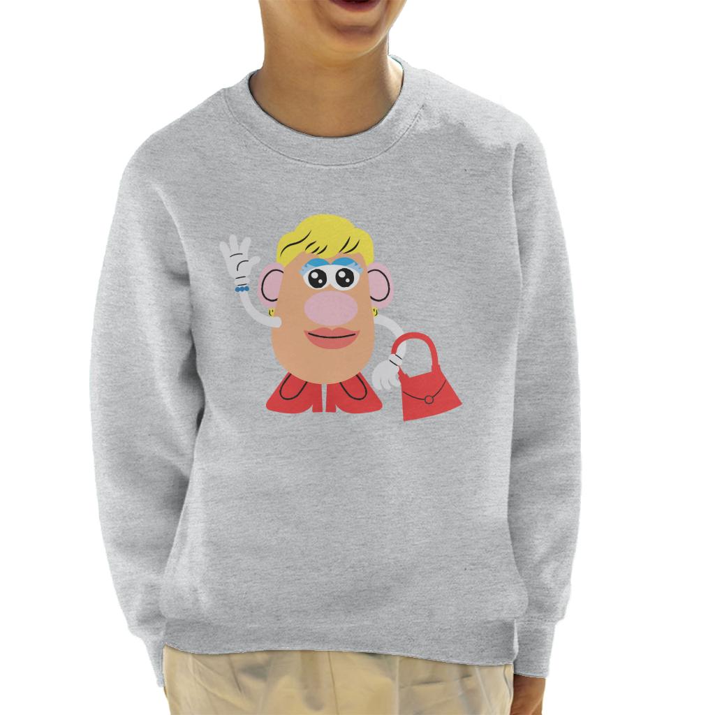 Mrs Potato Head Handbag Wave Kid's Sweatshirt-ALL + EVERY