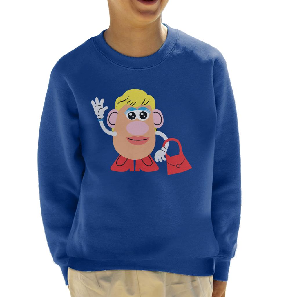 Mrs Potato Head Handbag Wave Kid's Sweatshirt-ALL + EVERY