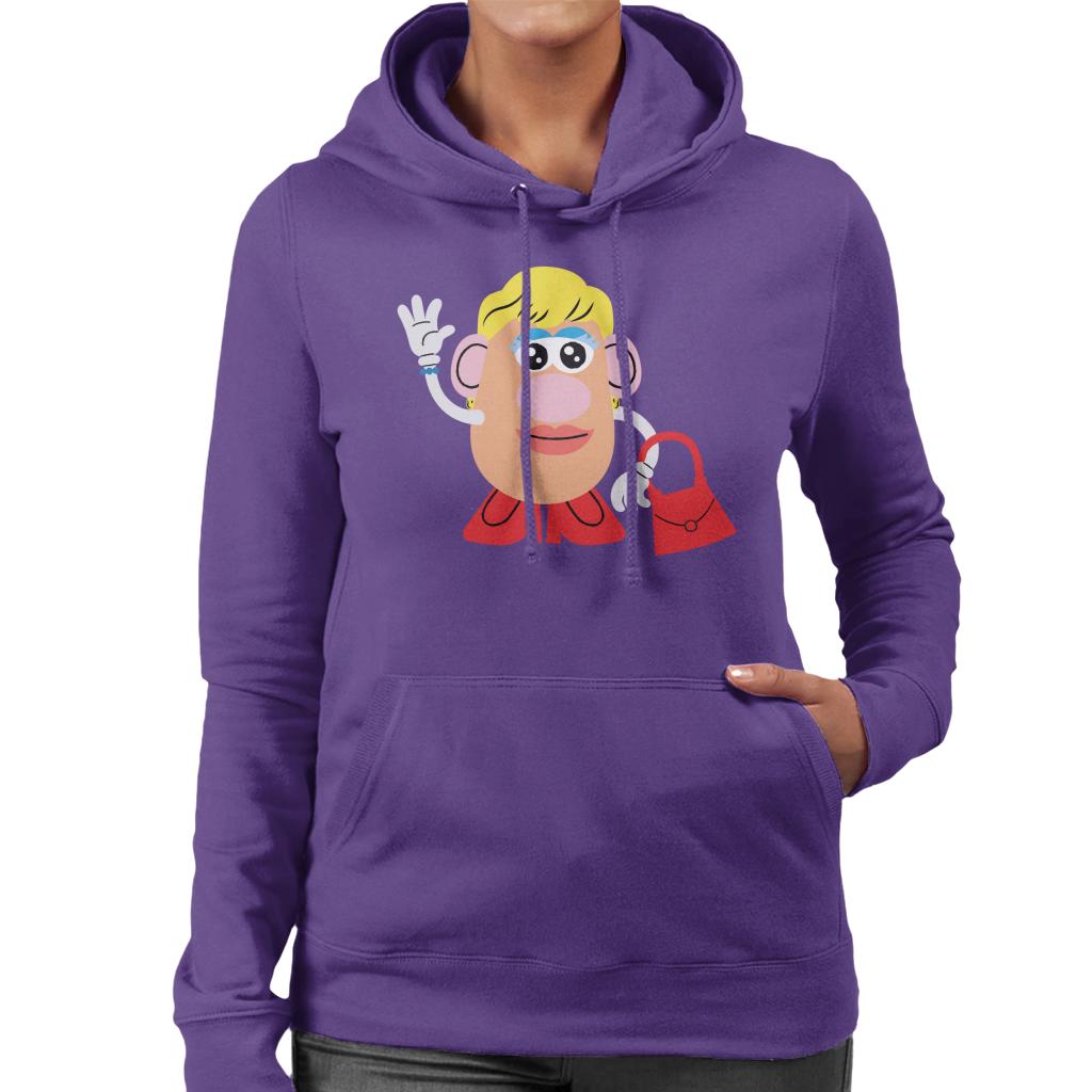 Mrs Potato Head Handbag Wave Women's Hooded Sweatshirt-ALL + EVERY