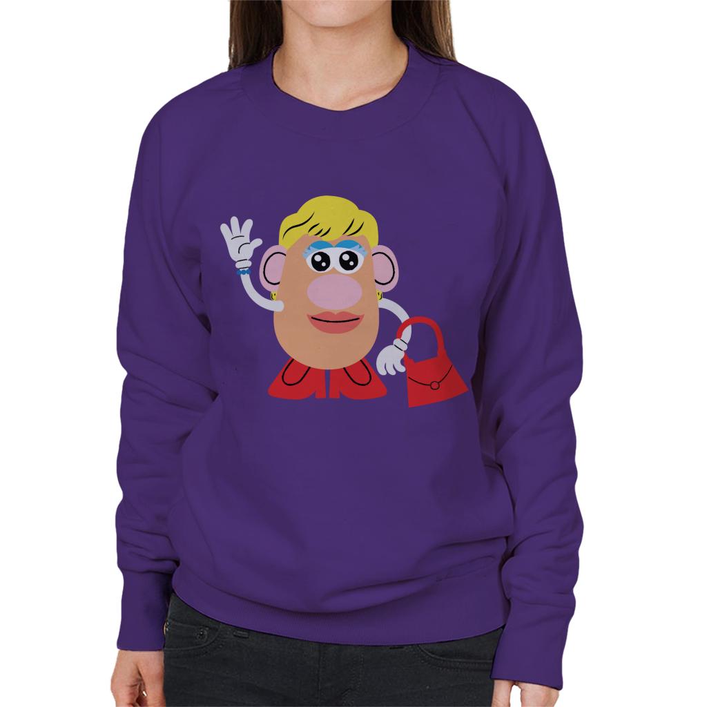 Mrs Potato Head Handbag Wave Women's Sweatshirt-ALL + EVERY