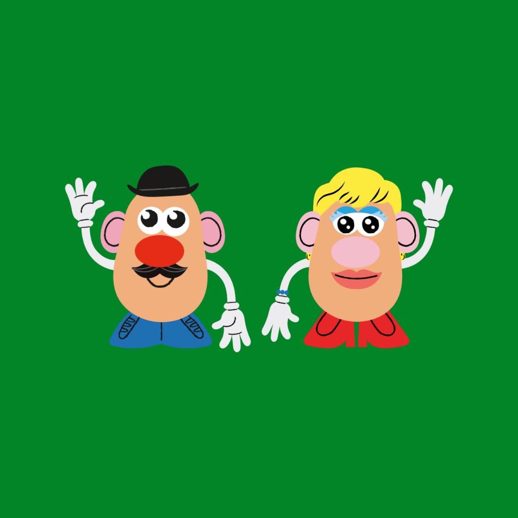 Mr Potato Head And Mrs Potato Head Wave Men's T-Shirt-ALL + EVERY