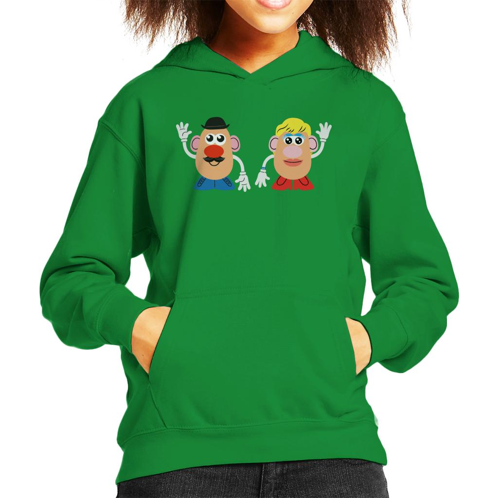 Mr Potato Head And Mrs Potato Head Wave Kid's Hooded Sweatshirt-ALL + EVERY