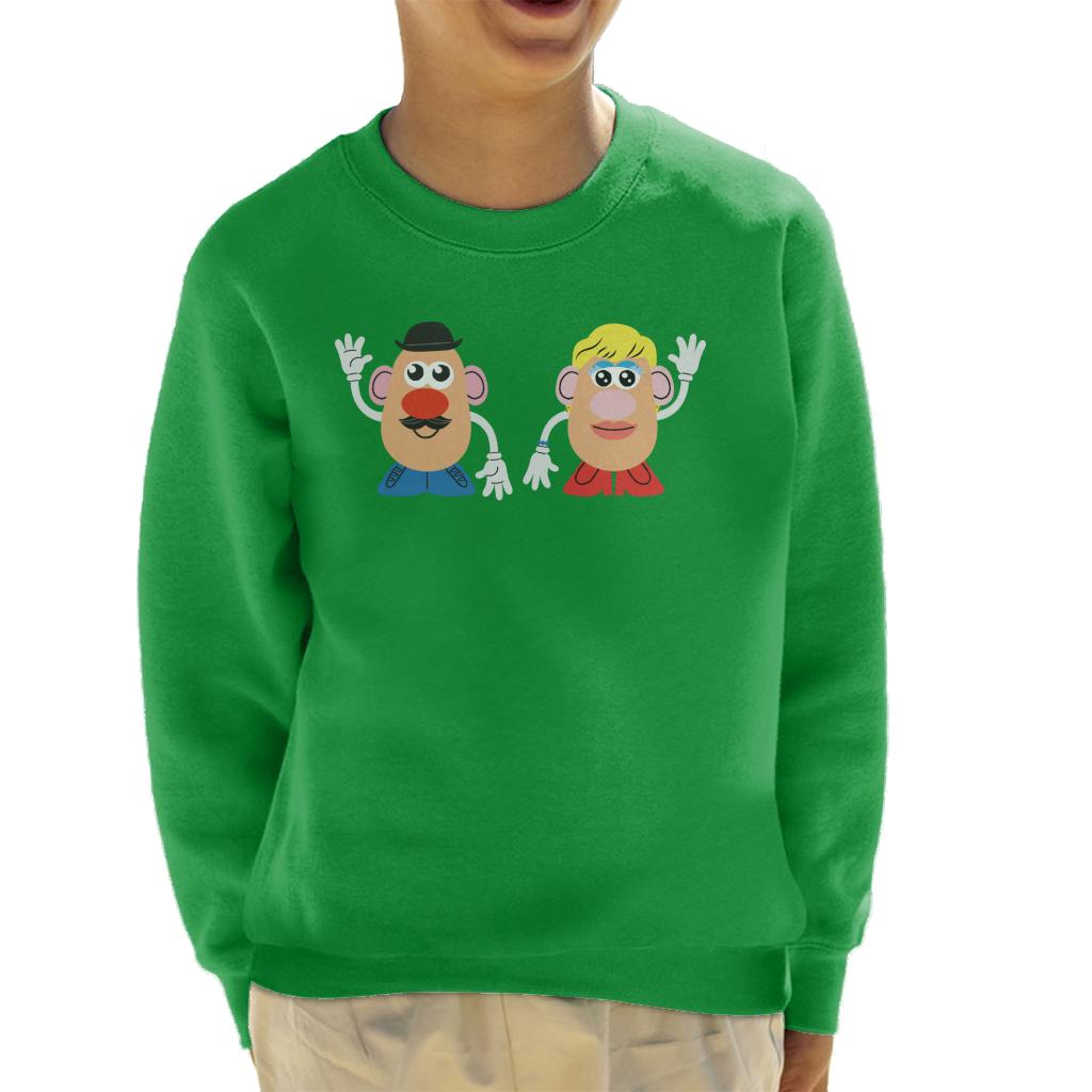 Mr Potato Head And Mrs Potato Head Wave Kid's Sweatshirt-ALL + EVERY