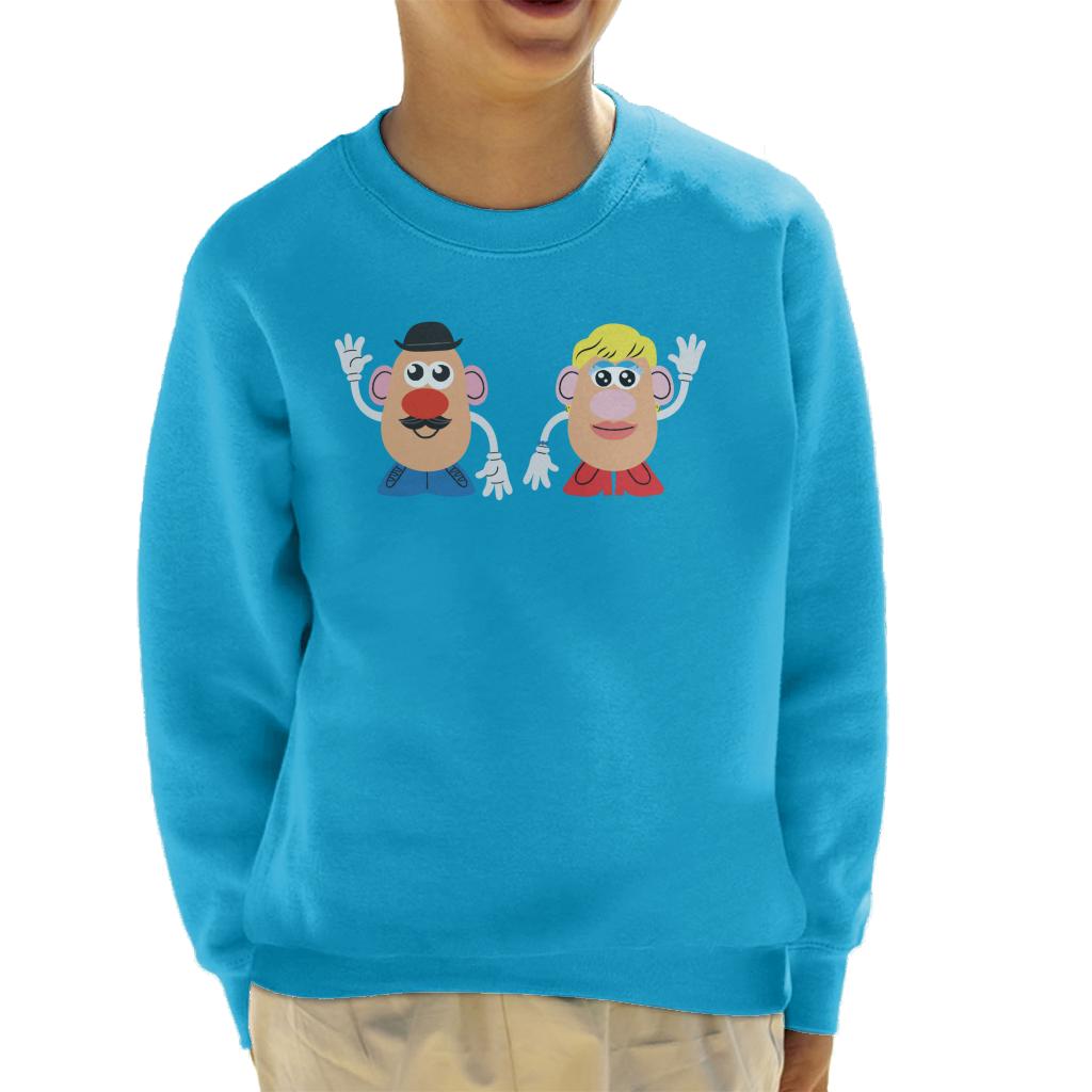 Mr Potato Head And Mrs Potato Head Wave Kid's Sweatshirt-ALL + EVERY