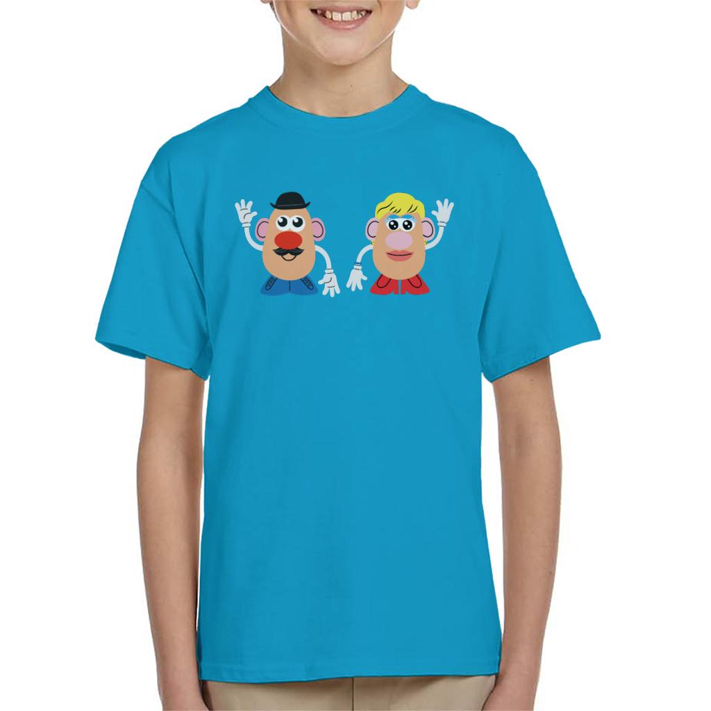 Mr Potato Head And Mrs Potato Head Wave Kid's T-Shirt-ALL + EVERY