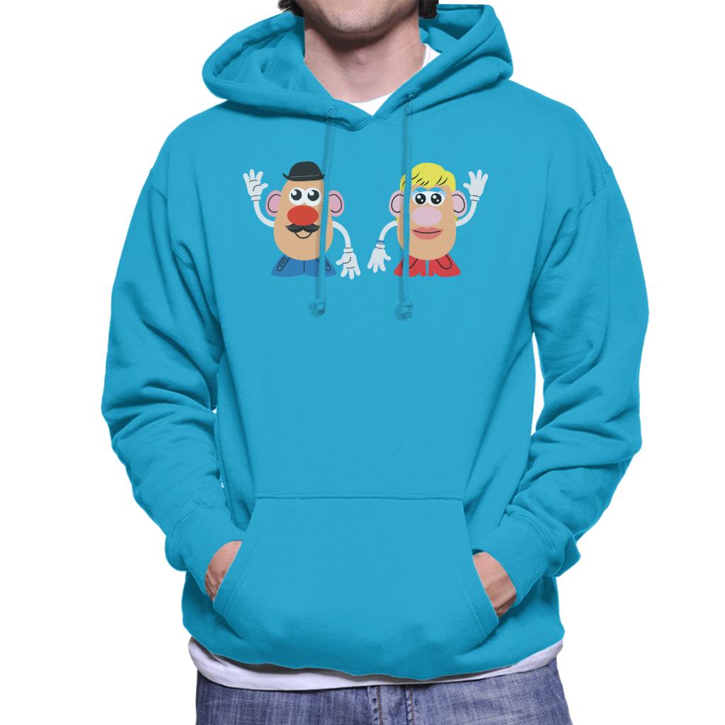 Mr Potato Head And Mrs Potato Head Wave Men's Hooded Sweatshirt-ALL + EVERY