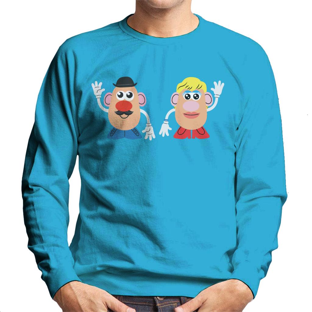 Mr Potato Head And Mrs Potato Head Wave Men's Sweatshirt-ALL + EVERY