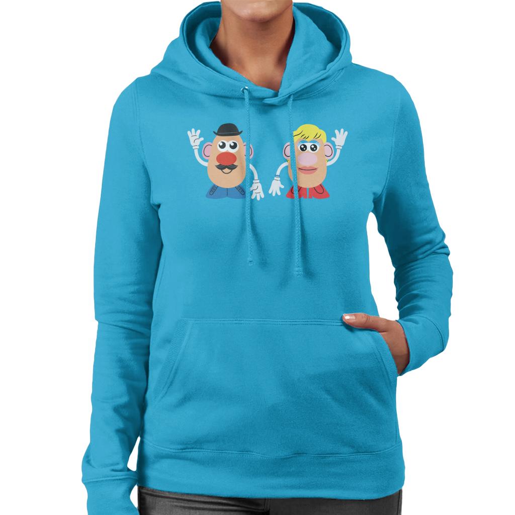 Mr Potato Head And Mrs Potato Head Wave Women's Hooded Sweatshirt-ALL + EVERY