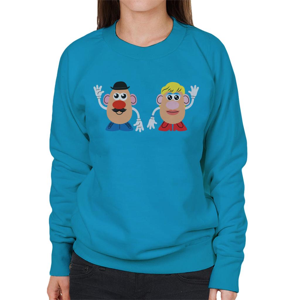 Mr Potato Head And Mrs Potato Head Wave Women's Sweatshirt-ALL + EVERY