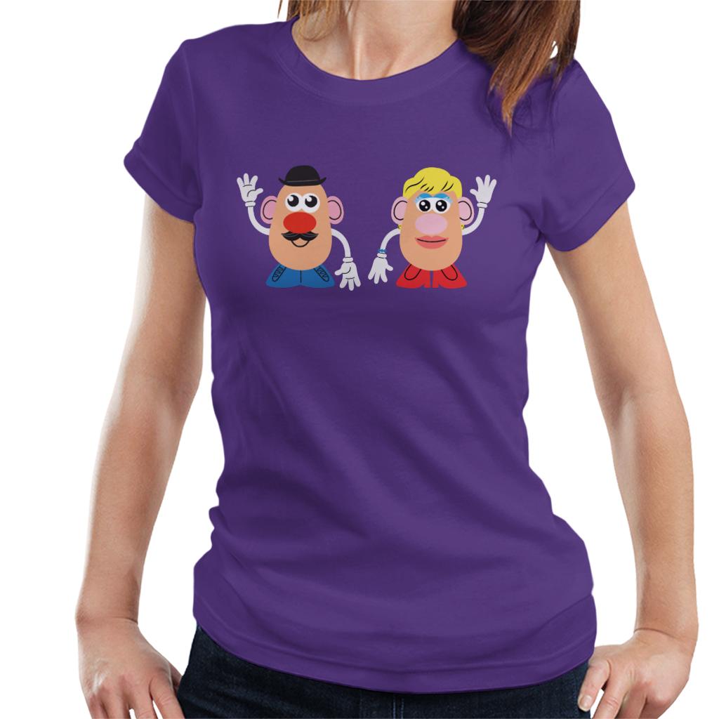 Mr Potato Head And Mrs Potato Head Wave Women's T-Shirt-ALL + EVERY