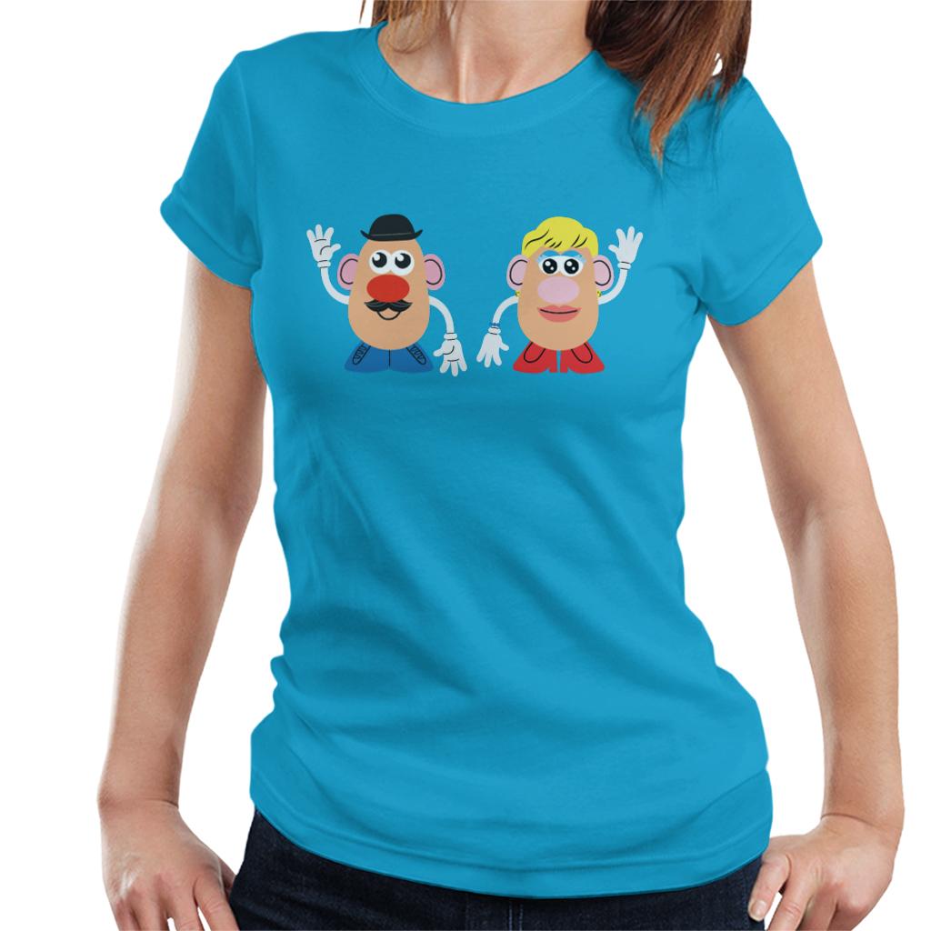 Mr Potato Head And Mrs Potato Head Wave Women's T-Shirt-ALL + EVERY