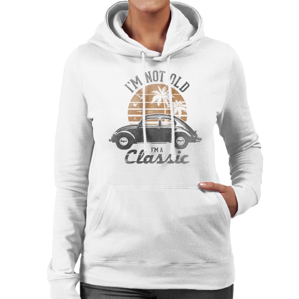 Volkswagen Im A Classic Women's Hooded Sweatshirt-ALL + EVERY