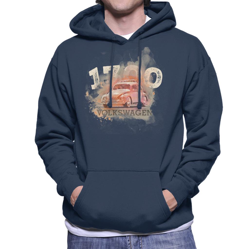 Volkswagen 1300 Retro Beetle Men's Hooded Sweatshirt-ALL + EVERY