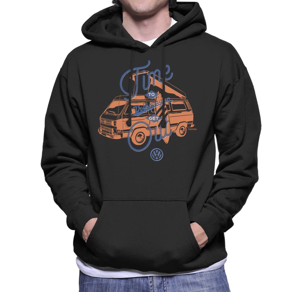 Volkswagen T3 Camper Time To Get Out Men's Hooded Sweatshirt-ALL + EVERY