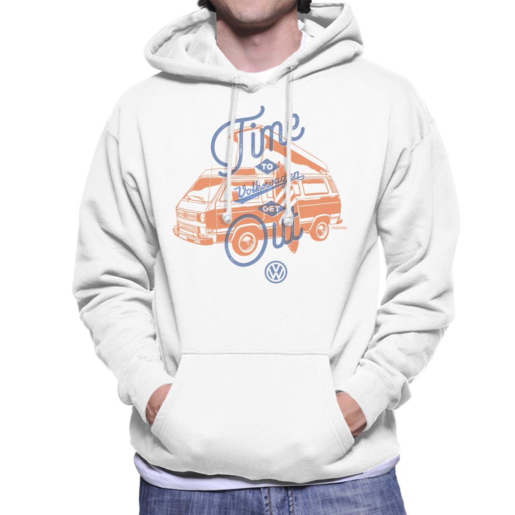 Volkswagen T3 Camper Time To Get Out Men's Hooded Sweatshirt-ALL + EVERY