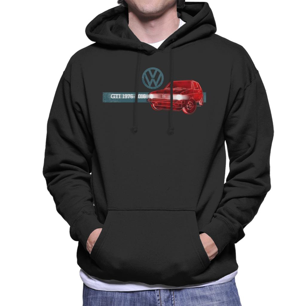 Volkswagen Historic Golf GTI Men's Hooded Sweatshirt-ALL + EVERY