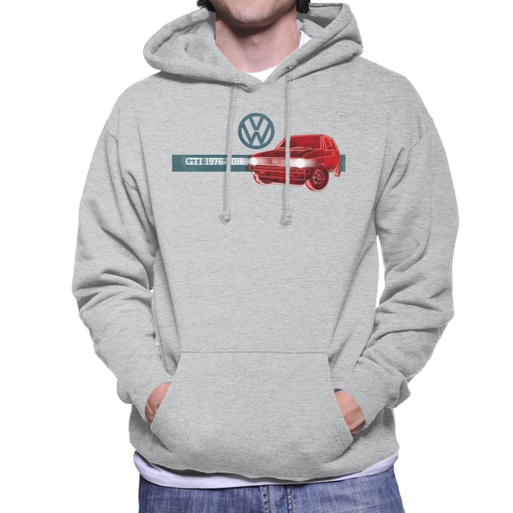 Volkswagen Historic Golf GTI Men's Hooded Sweatshirt-ALL + EVERY