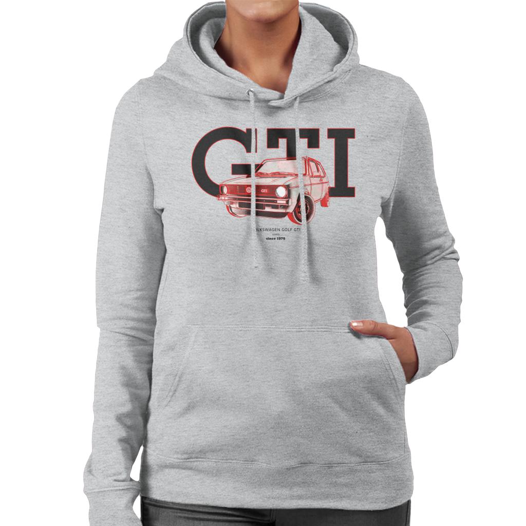 Volkswagen Golf GTI 1976 Women's Hooded Sweatshirt-ALL + EVERY