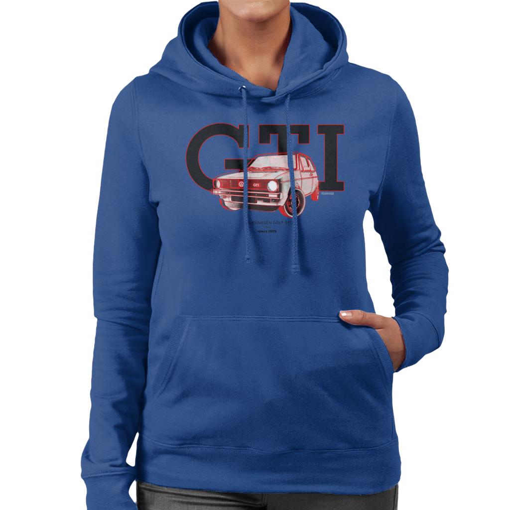 Volkswagen Golf GTI 1976 Women's Hooded Sweatshirt-ALL + EVERY