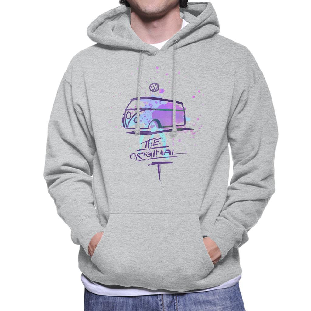 Volkswagen Paint Splatter Original Camper Men's Hooded Sweatshirt-ALL + EVERY