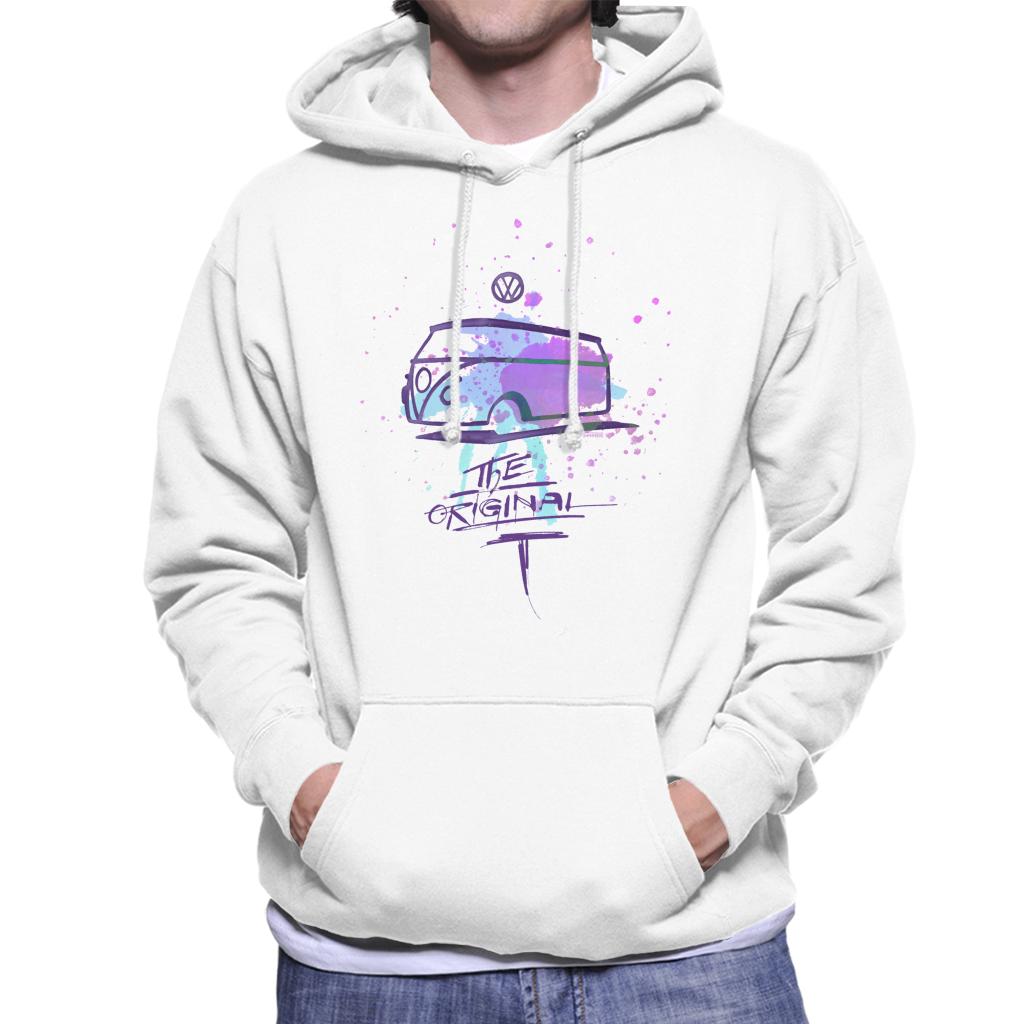 Volkswagen Paint Splatter Original Camper Men's Hooded Sweatshirt-ALL + EVERY