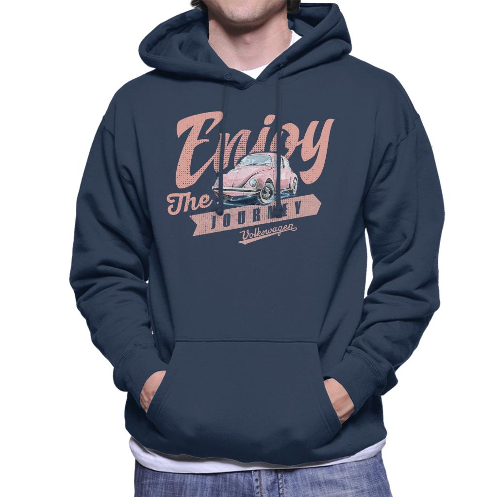 Volkswagen Beetle Enjoy The Journey Men's Hooded Sweatshirt-ALL + EVERY