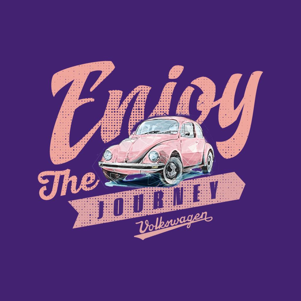 Volkswagen Beetle Enjoy The Journey Women's Hooded Sweatshirt-ALL + EVERY