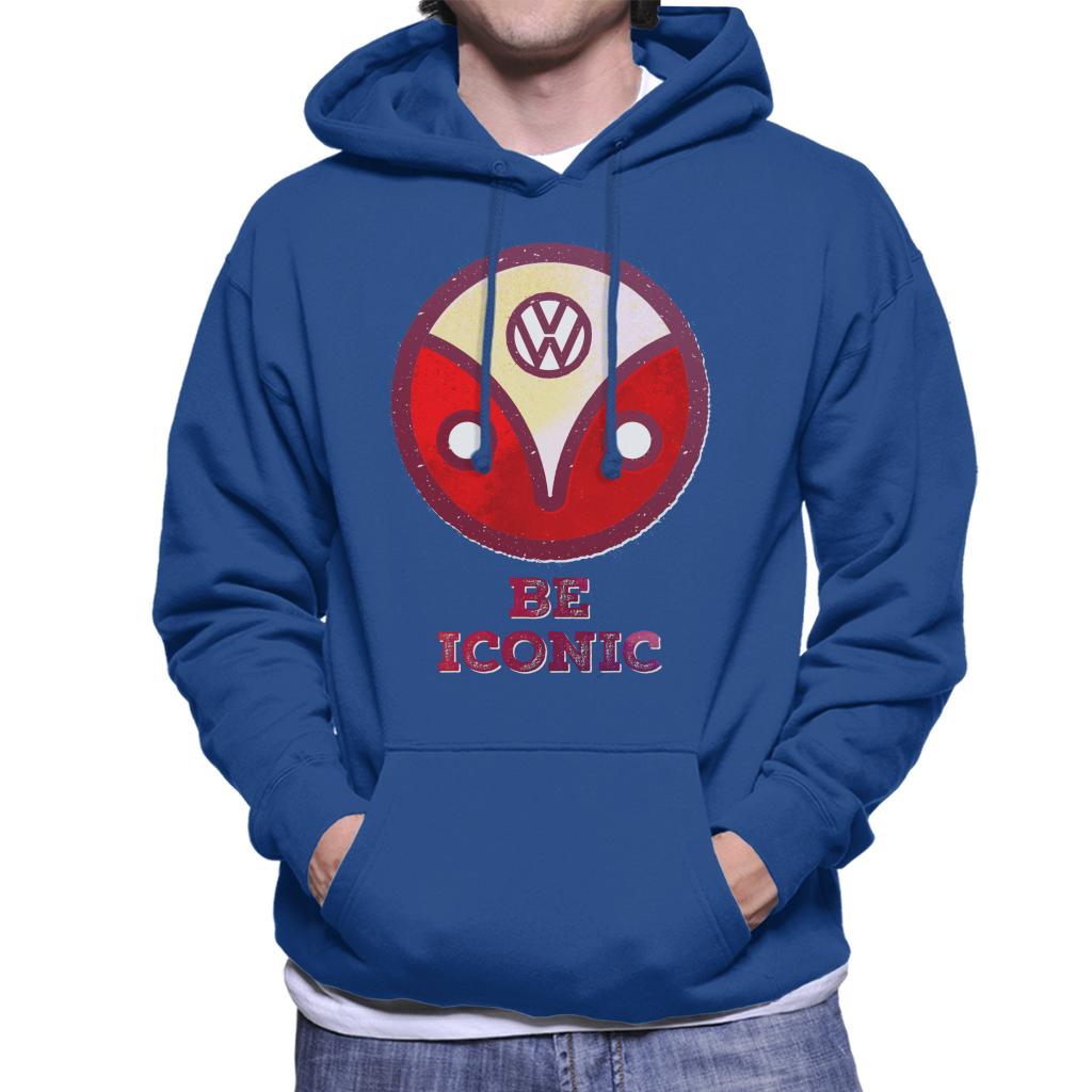 Volkswagen Type 2 Camper Logo Be Iconic Men's Hooded Sweatshirt-ALL + EVERY