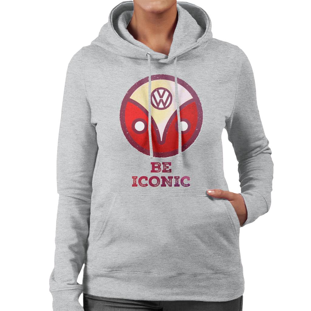 Volkswagen Type 2 Camper Logo Be Iconic Women's Hooded Sweatshirt-ALL + EVERY